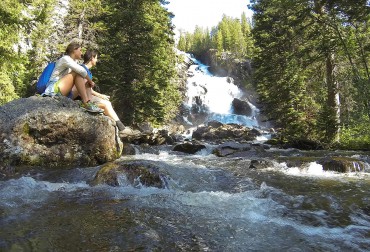 Hiking in Grand Teton National Park, Hidden Falls