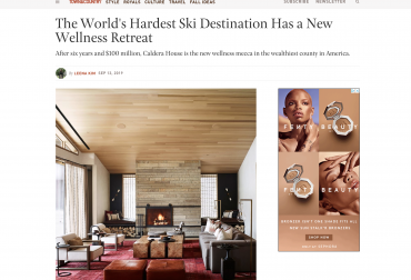 Town & Country: The World's Hardest Ski Destination Has a New Wellness Retreat